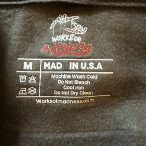Gray Works of Madness zip up - Picture 2 of 4